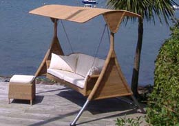 outdoor garden swing